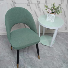 BHCCY Esszimmerstuhlhussen-Set mit gebogener Rückenlehne, Stretchhussen für armlose Akzentstühle, waschbar (1/2/4/6 Stück) (I, 1 Stück)