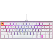 Glorious Gaming GMMK 2 Compact (65%) – Mechanisches Gaming-Keyboard, Aluminiumrahmen, anpassbar, Doubleshot-Kappen, Glorious Fox Schalter, tastenweise RGB, Amerikanisch QWERTY Layout - Weiß