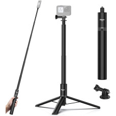 ULANZI 150 cm Selfie Stick Tripod for Insta360 GO 3/X3/ONE RS/ONE X2/ONE X/GO 2/ONE R/ONE, TT52 Monopod Tripod for Action Cam Monopod Compatible with DJI etc.