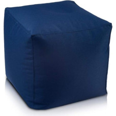 Ecopuf Cube L Outdoor Footstool Made of Waterproof Polyester Oxford 600D Outdoor with Polystyrene Balls Filling Dim 50 x 50 cm