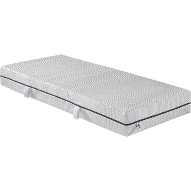 Irisette Duo Touch 7-Zone Cold Foam Mattress, Hardness 3, 90 x 190 cm, Oeko-Tex Certified, Produced according to German Quality Standard