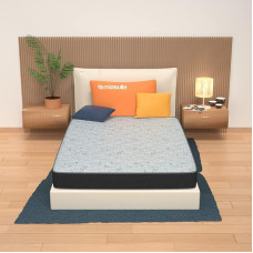 Mattress 140 x 190 cm, Height 13 cm, Made of Waterfoam, Folding Mattress, Breathable, Hypoallergenic and Dust Mite Proof, Model: Summit H13