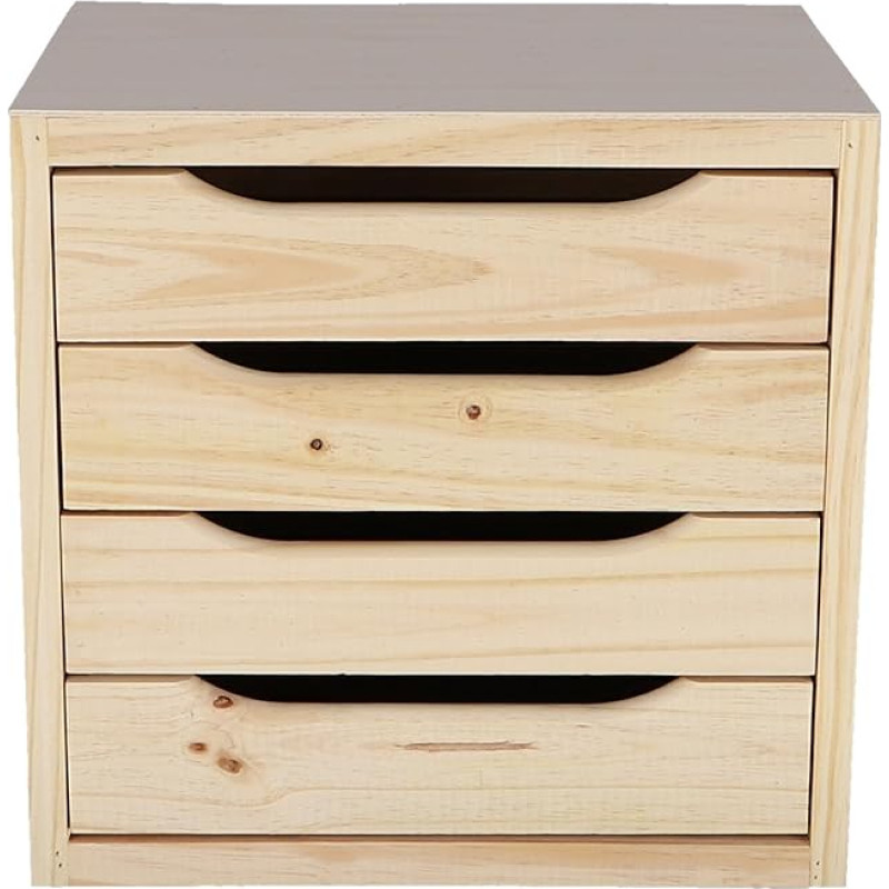 WELL HOME MOBILIARIO & DECORACIÓN 4 Drawer Chest of Drawers Lacquer Free