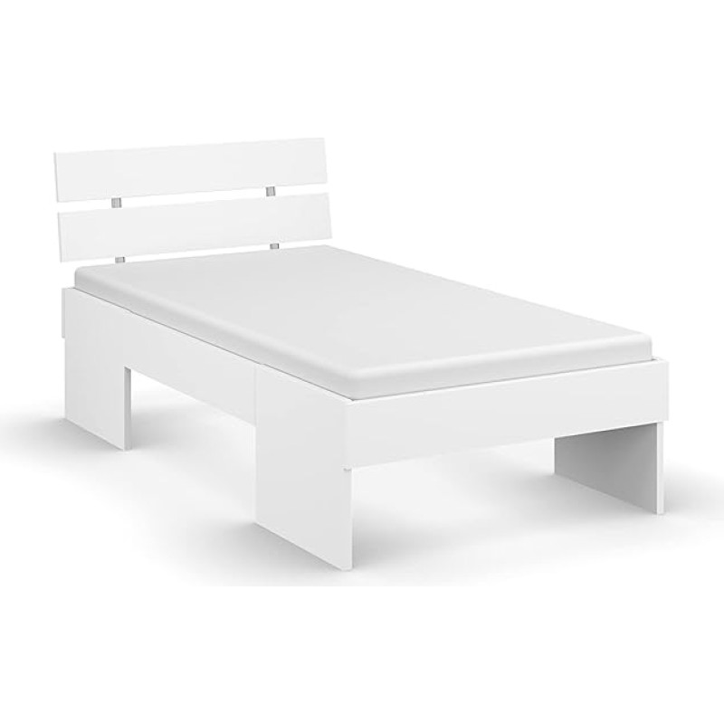 Rauch Möbel Tinda Futon Bed in White, Lying Area 90 x 200 cm, Total Dimensions, W x H x D: 95 x 84 x 214 cm