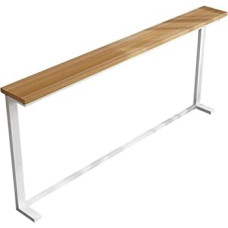 Flurkonsolentisch Beistelltisch für hinter schmalem Sofatisch mit Holzplatte Metallrahmen Konsole schmaler Wandtisch für Wohnzimmer Eingang Flur Einfache Montage