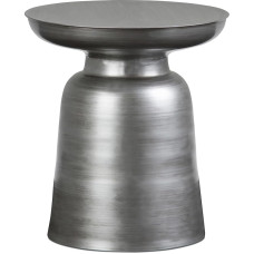 Simpli Home AXCMTBL-04-SL Toby Contemporary 17 Inch Wide Metal Accent Side Table in Silver, Fully Assembled