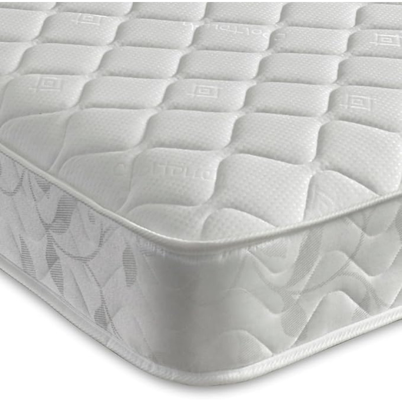 Starlight Beds Single Mattress Memory Foam Mattress with Feathers Soft White 17cm Deep