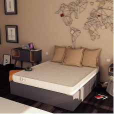 Baldiflex Easy 7 inches Mattress - Rolled Foam Orthopedic Medium Firm Mattress (160x190cm)