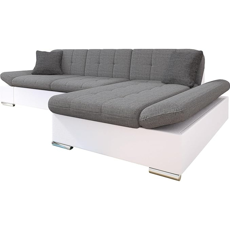 Mirjan24 Malwi corner sofa, with adjustable armrests design, corner sofa, with sleep function and bed box, L-shape sofa, from manufacturer, couch living landscape