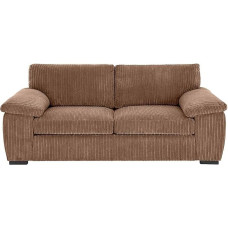 Large Jumbo Cord Sofa Set 3+2 Seater Couch with Soft Fabric for Living Room Comfort Cream