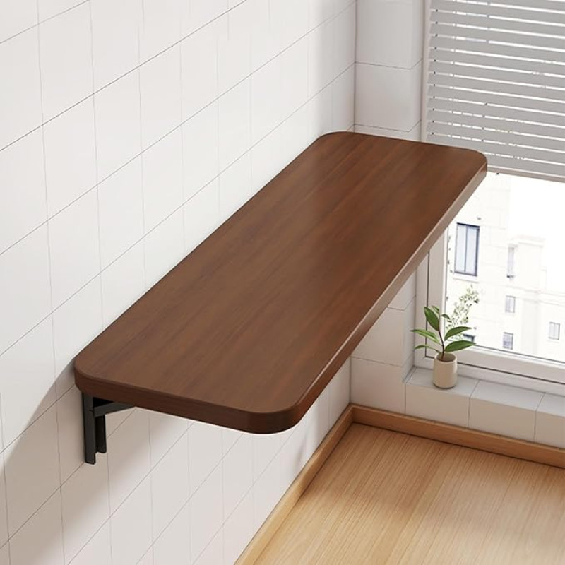 Wall Mounted Folding Folding Table Space Saving Floating Desk for Small Home Office Laundry Room and Bar Compact Wall Solution (20x40cm)