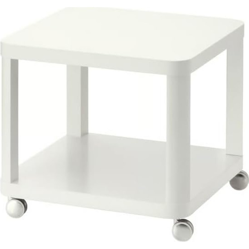 IKEA Tingby 202.959.30 Side Table on Wheels 49 x 49 cm White