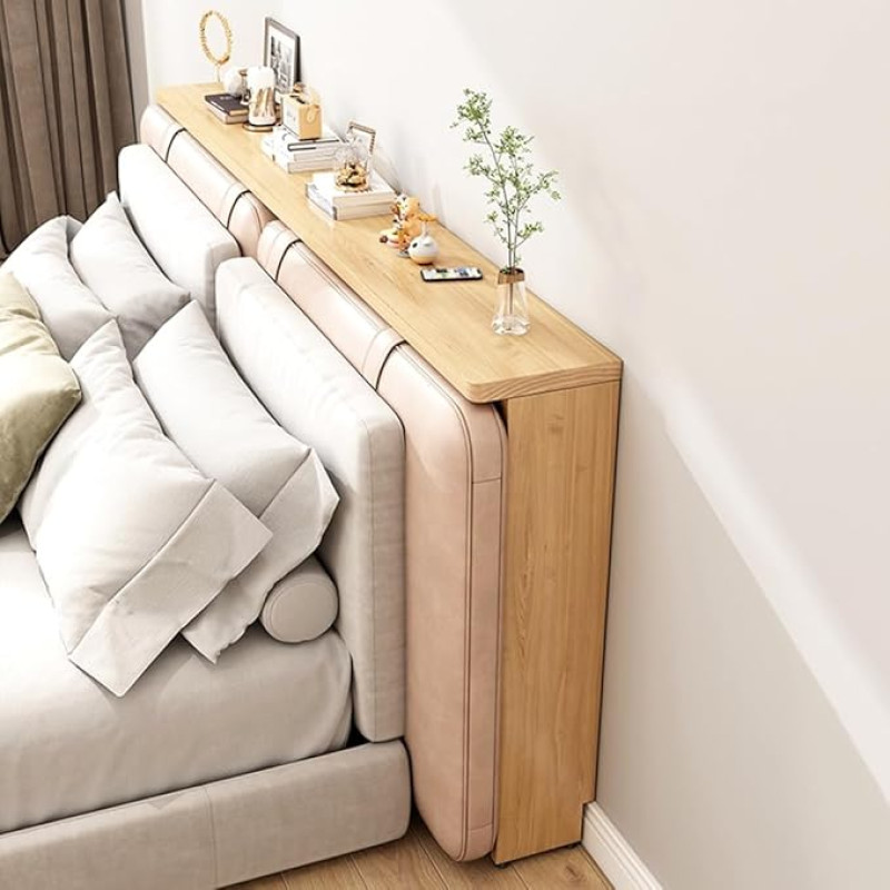 HGTYT Hallway Console Table, Narrow Console Table, Narrow Sofa Table, Console Desk Table, Side Table with Wooden Top, Non-Slip Foot Pad, Wider Table Top, Long Table for Living