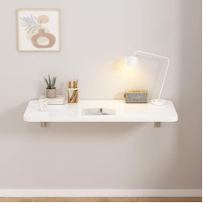 Faltbarer Wandtisch, platzsparend, vielseitig einsetzbar, Küchenwerkbank, ideal für Bastelarbeiten, Wäsche- und Nähprojekte (Weiß, 100 x 30 cm)