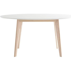 Miliboo Leena Oval Table 150 cm White and Light Wood