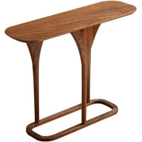 Entrance Table, 47 Inch Farmhouse Console Table with Geometric Base for the Living Room, Console Table with Storage