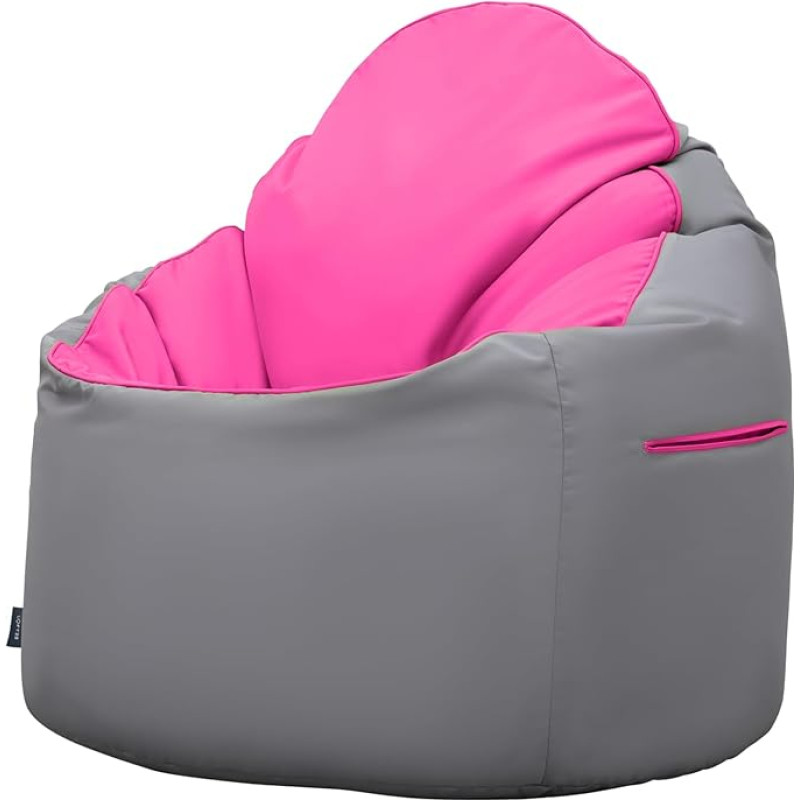 Loft 25 Bean Bag for Adults Indoor Outdoor Living Room Gaming Bean Bag High Back Water Resistant Soft Lightweight Ergonomic Design for Body Support Durable and