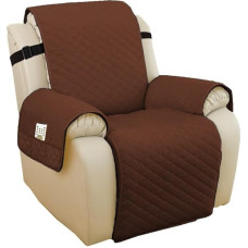 KXAOXGRC Sofa Armrest Protector Covers, 1 Set Sofa Cover, Removable Children's Mat, Armchair Seater, Furniture Protection, Protective Covers, Washable Armrest Covers (Deep Brown, Large)