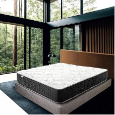 Luxury Bed Linen | Mattress for Resting | 140 x 190 cm | Sprung Springs | High Density Foam | No Sleep Sleep | Even & Durable Support | 27 cm (+/- 2 cm)