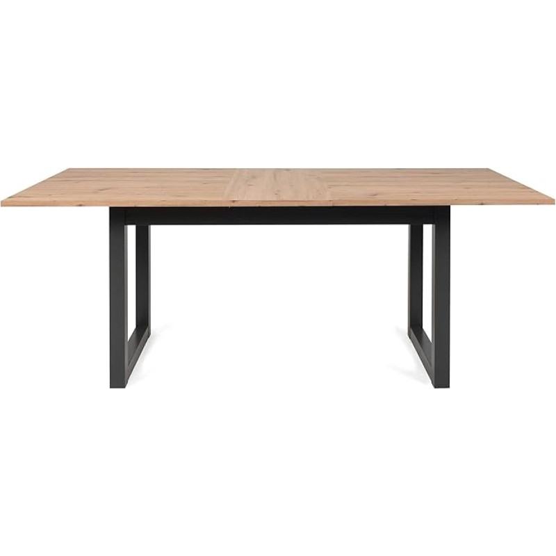 DEINE TANTE EMMA 002946 Denver 50 Artisan Oak Nb. / Black Dining Table