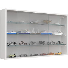 VCM Drivalo XL Hanging Glass Display Cabinet Dimensions H 60 x W 100 x D 15 cm Modern and Space-Saving Glass Display Cabinet