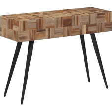 Gecheer Console Table Side Table Hallway Table Decorative Sideboard Entrance Table Coffee Table Small Exhibition Table Sofa Table 110 x 34 x 80 cm Recycled Solid Wood Teak