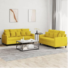 qohoio 3201706 2-Piece Sofa Set with Cushion Sofa Living Room Sofa Set Sofas for Living Room Yellow Velvet