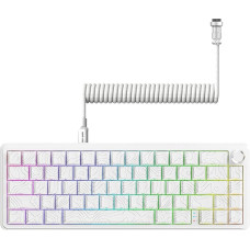 ATTACK SHARK X65PRO HE Rapid Trigger Keyboard, Magnetic Gaming Keyboard, Magnetic Switch, Tri-Mode, 0.01 mm RT Accuracy, 0.125ms Latency, 8K Polling Rate, 128K Scan Rate, Dye-sub PBT Keycap