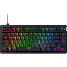 HyperX Alloy Rise 75 Mechanical Gaming Keyboard, Network Switches, Hot-Swap, 75% Format, Interchangeable Magnetic Case, Black (QWERTY)