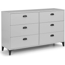 Julian Bowen LAK003 LAK003 Lakers Locker Wide Chest of Drawers with 6 Drawers