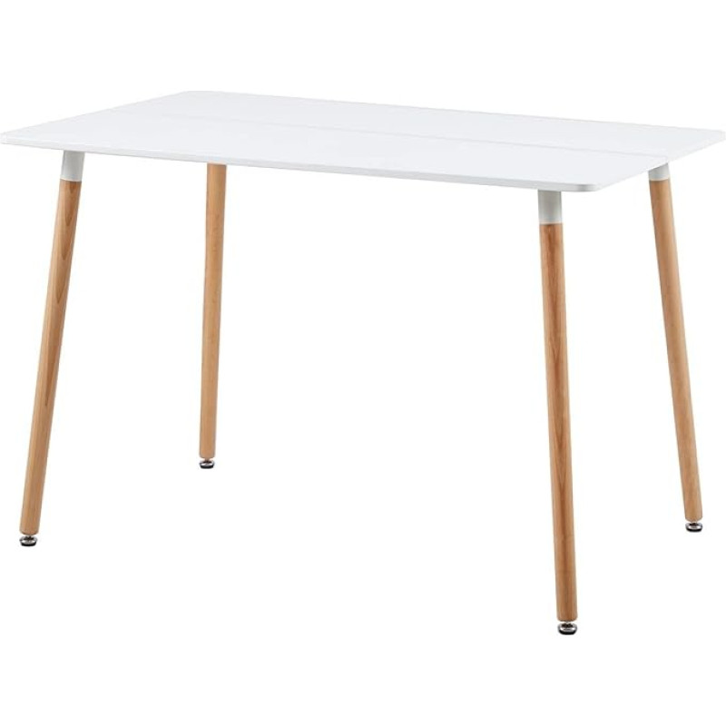 DORAFAIR Round Dining Table Kitchen Table Living Room Table Scandinavian Side Table MDF