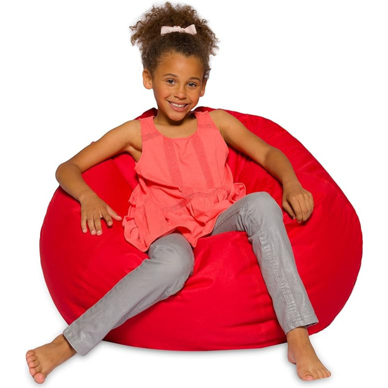 Posh Beanbags SFDS Big Comfy Bean Bag Chair: Posh Large Bean Bags with Removable Cover for Kids, Teens and Adults - Polyester Cloth Puff Sack Lounger Furniture for All Ages - 27
