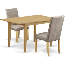 Set of 3 Rectangular Table with 12