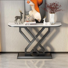 Slim Konsole Flurtisch Schmaler Eingang Sofatisch für Wohnzimmer Metallrahmen Design
