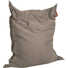 QSack Indy Bean Bag with Lining and Tested for Harmful Substances EPS Toxproof Micro Beads 140 x 180 cm Indoor Bean Bag XXL Dark Sand