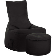 SITTING POINT only by MAGMA Scuba Swing Bean Bag Set + Stool Black