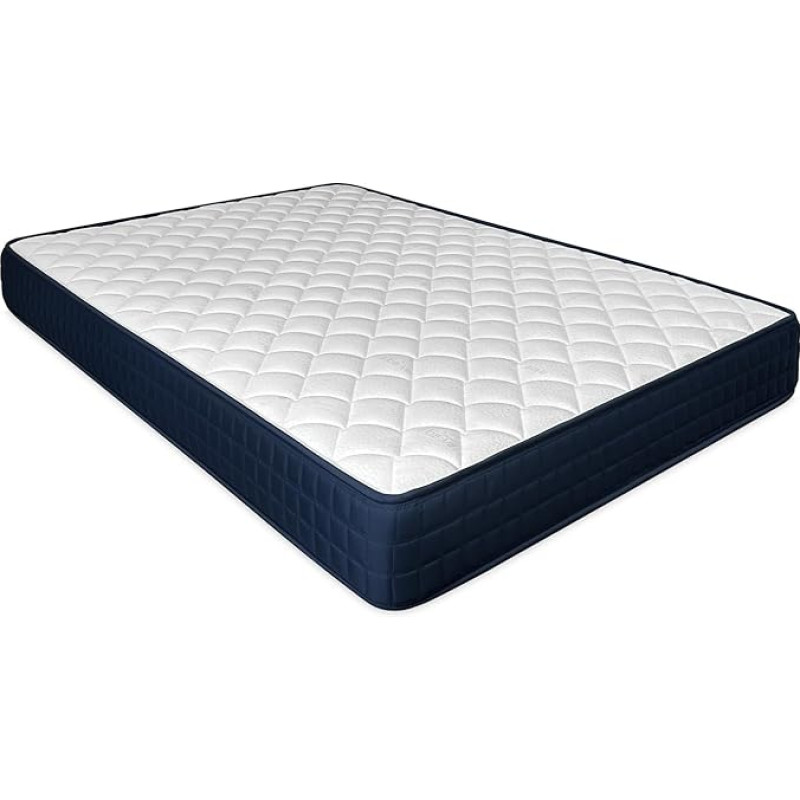 DUÉRMETE ONLINE Lua Double Sided Memory Foam Mattress, Multi-Layer, Medium to High Hardness, Height 20 cm, Mite-Resistant, Antibacterial and Hypoallergenic, 150 x 190 cm