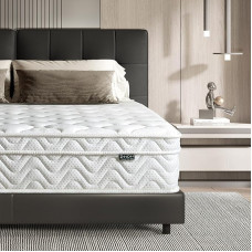 Z-hom Mattress 120 x 200 cm, Height 26 cm, 7-Zone Spring Mattress, Orthopaedic Pocket Spring Mattress with High-Quality Comfort Foam, Hardness H3