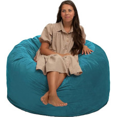 ULTIMATE SACK Bean Bag Chairs in Various Sizes & Colours - Giant Foam Filling - Machine Washable Covers - Double Stitched Stitching - Durable Lining (4000, Teal