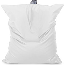 HAPPERS Big Bean Bag Giant Faux Leather Outdoor White