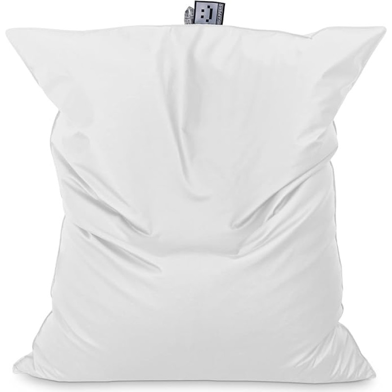 HAPPERS Big Bean Bag Giant Faux Leather Outdoor White