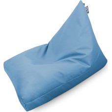 Happers Pyramid Bean Bag XL Faux Leather Light Blue Interior