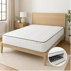 Sleep Concepts Reflexschaum-Hybrid-Federkernmatratze, 90 cm Einzelbett, 135 cm Doppelbett, 150 cm Kingsize, 180 cm Super-Kingsize-Bett (Einzelbett)