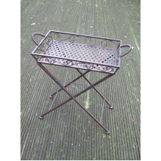 Florsol Deko-Impression Folding Table Tray Table Removable Side Table Storage Table Iron