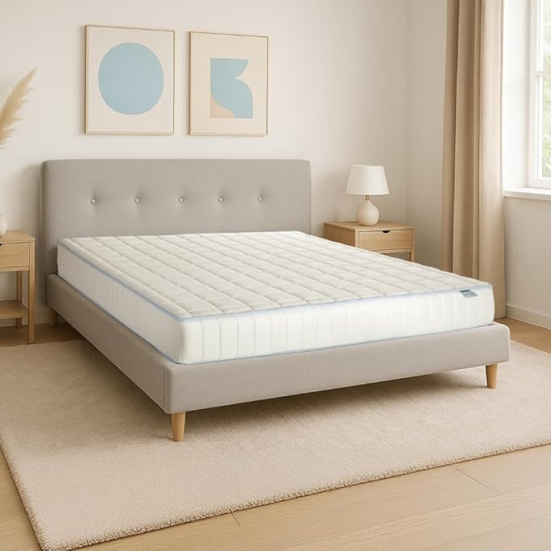 Farmarelax Memory Foam Mattress, 20 cm, Double Bed 160 x 190 cm, Made in Italy, 7 Different Zones, Breathable and Ergonomic, Mite-Proof and Hypoallergenic
