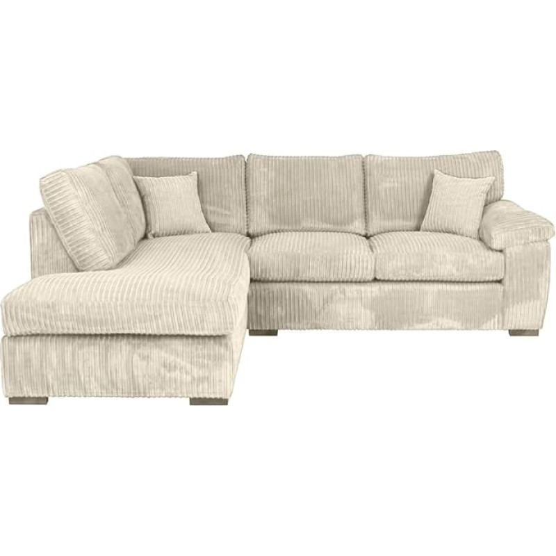 Luxury Cream Jumbo Sofa Set 3 Seater 2 Seater Comfortable Living Room Furniture with Stylish Design