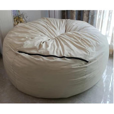 WUTTLE Bean Bag Liner(Without Filler), 20x7ft Bean Bag Liner Chair Couch Seat Lazy Sofa High Capacity Replacement Zipper Cover (Size:D 180x90cm)
