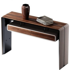 Vickyliou Entrance Table， Konsolentisch aus Walnussholz, 137 cm, mit Schubladen, schmaler Eingangstisch,Console Table with Storage