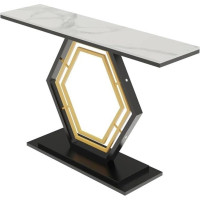GLigeT Console Tables, Console Table, Sofa Table, Table with Stone Top, Tables for Narrow Hallways for Entrance Areas, Sofa Table