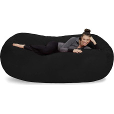 Sofa Sack Black Bean Bag Chair Cover 2.1-1.5m